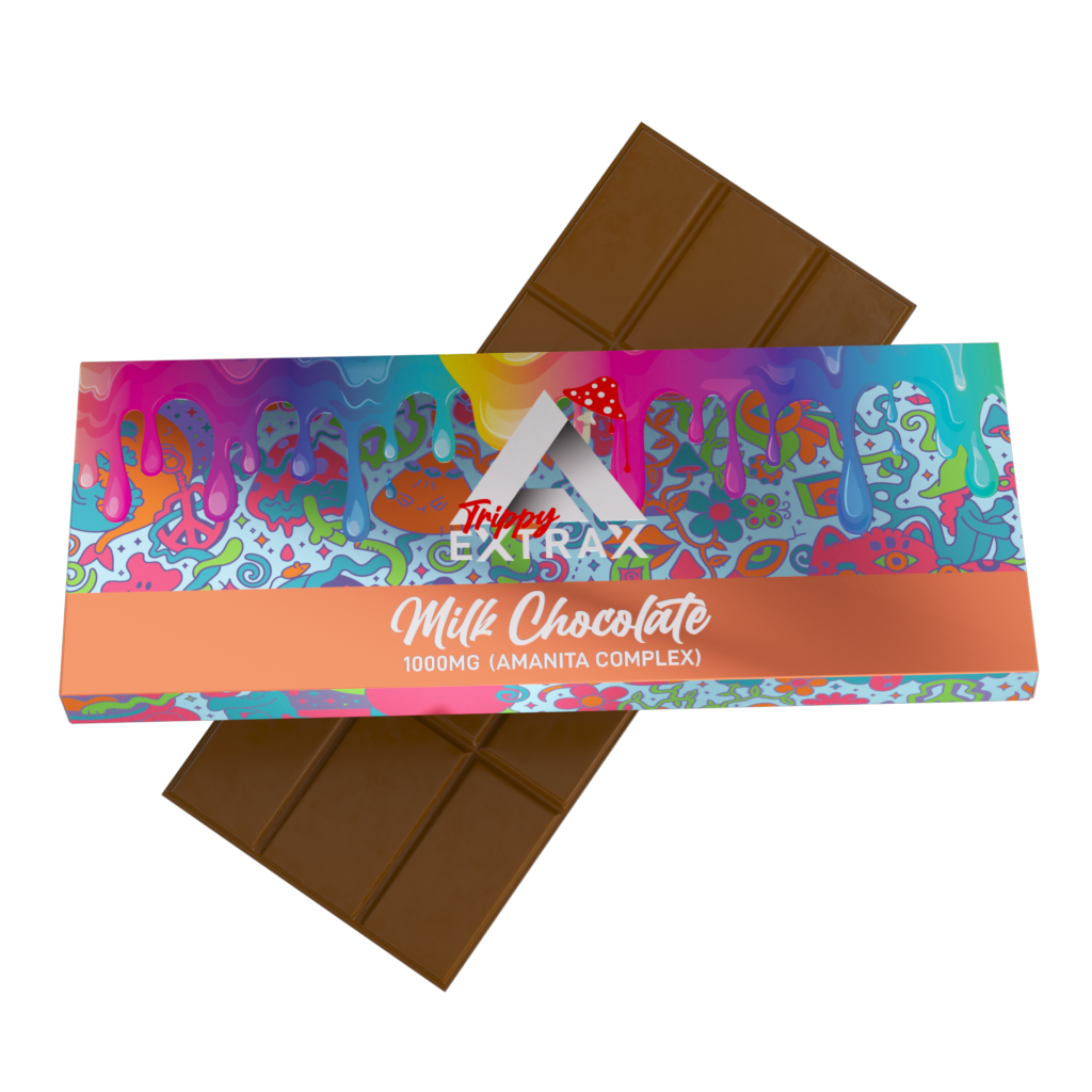 Tryppy Extrax Barra de Chocolate Milk Chocolate Muscimol 1000mg