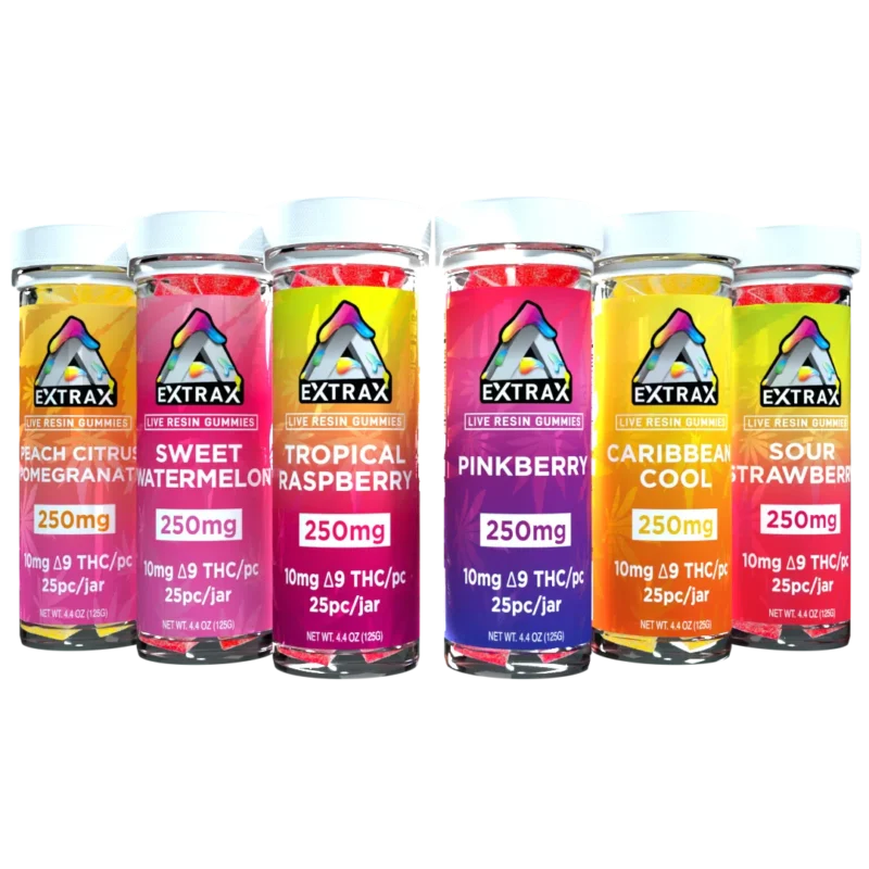 Extrax Delta 9 Live Resin Gummies 25 pzas 250mg